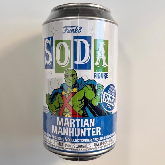 Funko Soda MARTIAN MANHUNTER Vinyl Figure in a sealed can ( unopened ) - Picture 1 of 8